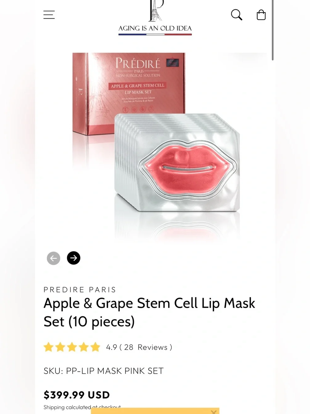 Paris Apple & Grape Stem Cell Lip Mask Set - Pink
